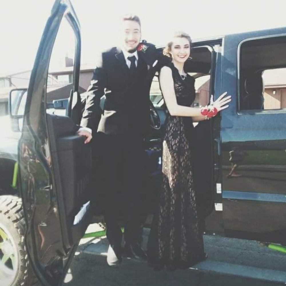 Lace prom dress